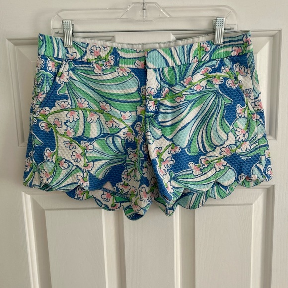 Lilly Pulitzer Buttercup Short Blue Bay Coasting - Picture 2 of 6